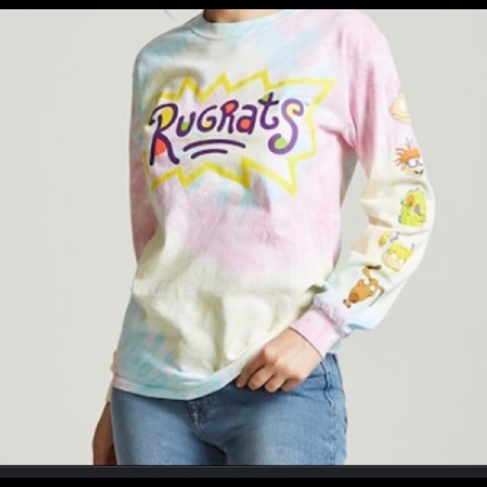 Tye-dye Rugrats long sleeve tee!! 🌈